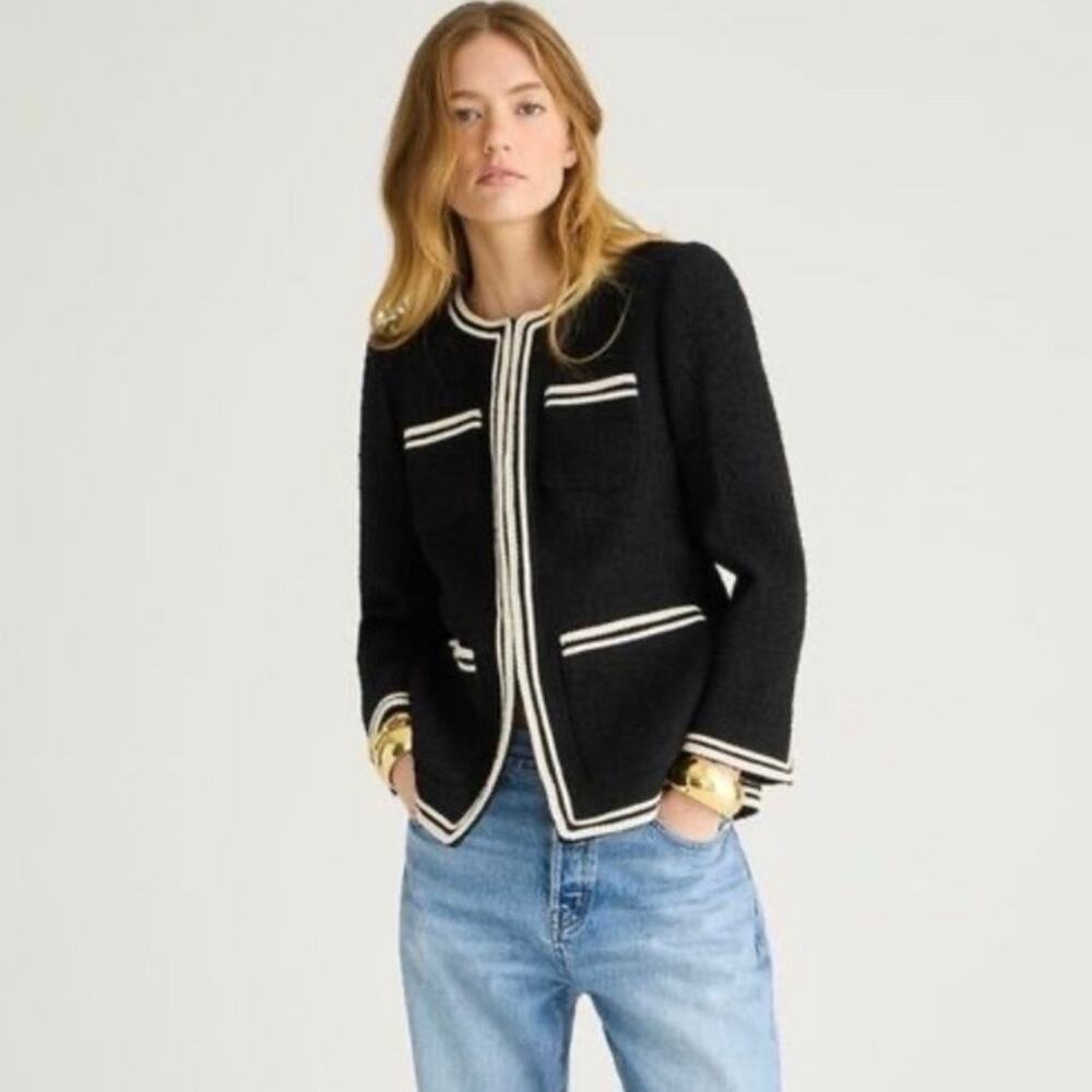 J. Crew Long Tweed Lady Jacket
